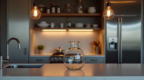 Le verre change la lumière d'une pièce, l'inox change sa tenue