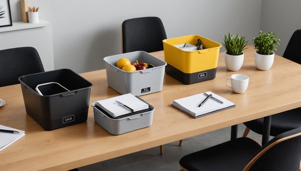 Découvrez notre gamme élégante de poubelles de table polyvalentes